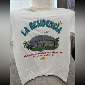 Bad Bunny La Residencia White T-Shirt SMALL